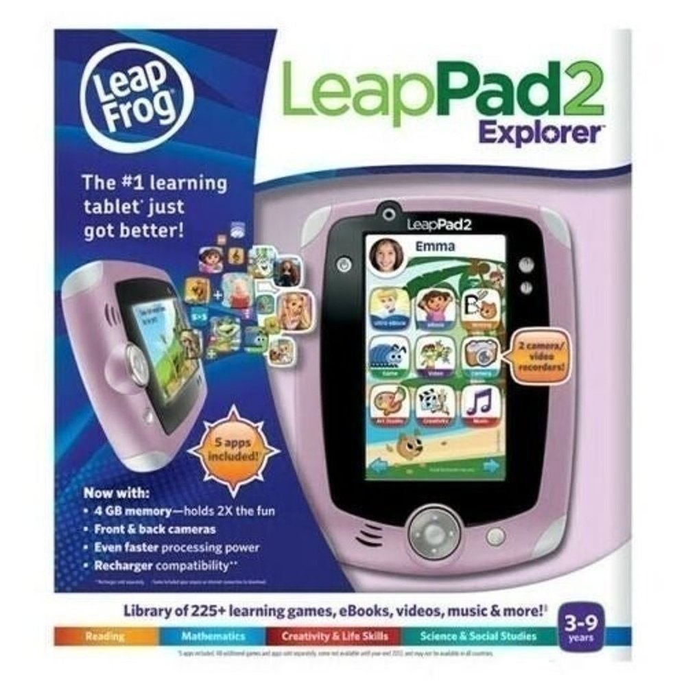 LeapPad 2 Explorer System Tablet Purple for kids by Leapfrog Sealed!🆕⚡📦⌚🏃🏻💨